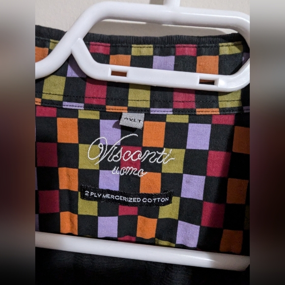 - Visconti 2XL men's Long Sleeve cotton shirt. Big and tall. EUC. Long sle… - Picture 5 of 10